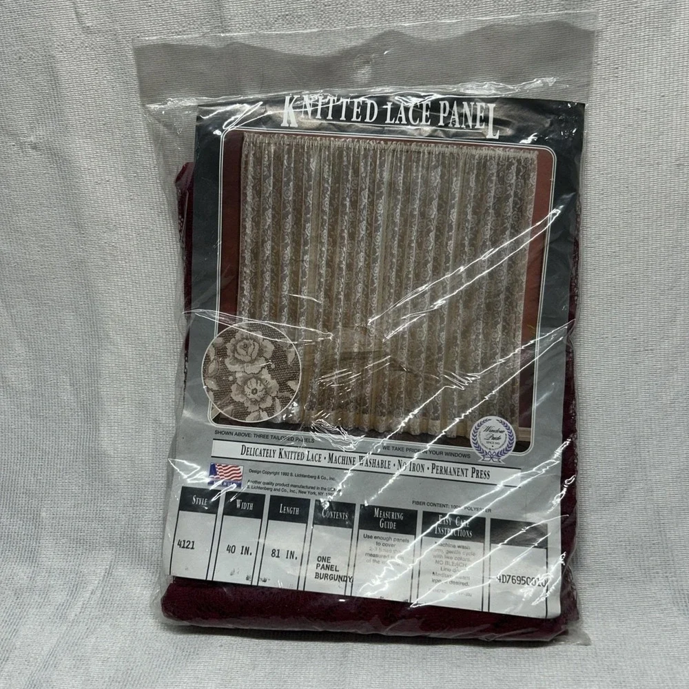 S. Litchenberg Floral Panel Burgundy 40